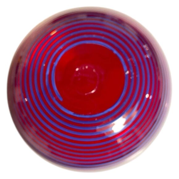 Stunning PETER SECREST Signed Art Glass Bowl - Picture 5 of 6